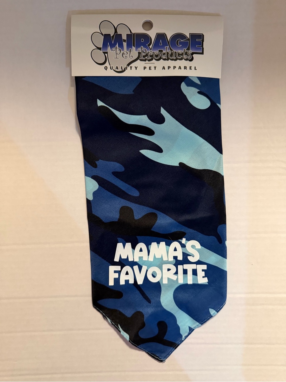Mirage Pet Products Blue Camo Dog Bandana - Mama's Favorite